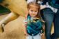 Preview: LennyLamb Puppentragehilfe mit Schnallen Jurassic Park DINOS BLAU-GRÜN